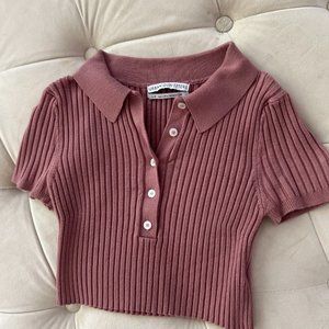 UO Cropped Polo Shirt